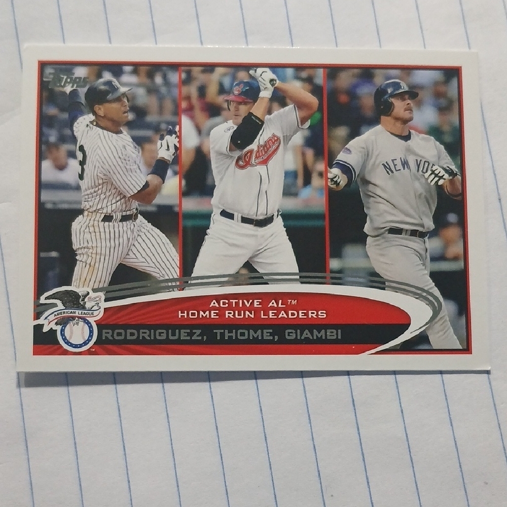 Rodriguez..Thome..Giambi